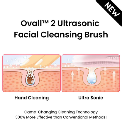 Ovall™ 2 Gesichtsreinigungsbürste Bundle - Schwarz - ovallskincare